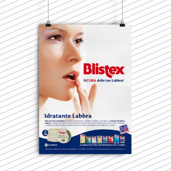 Campagna stampa Blistex vasetto idratante labbra